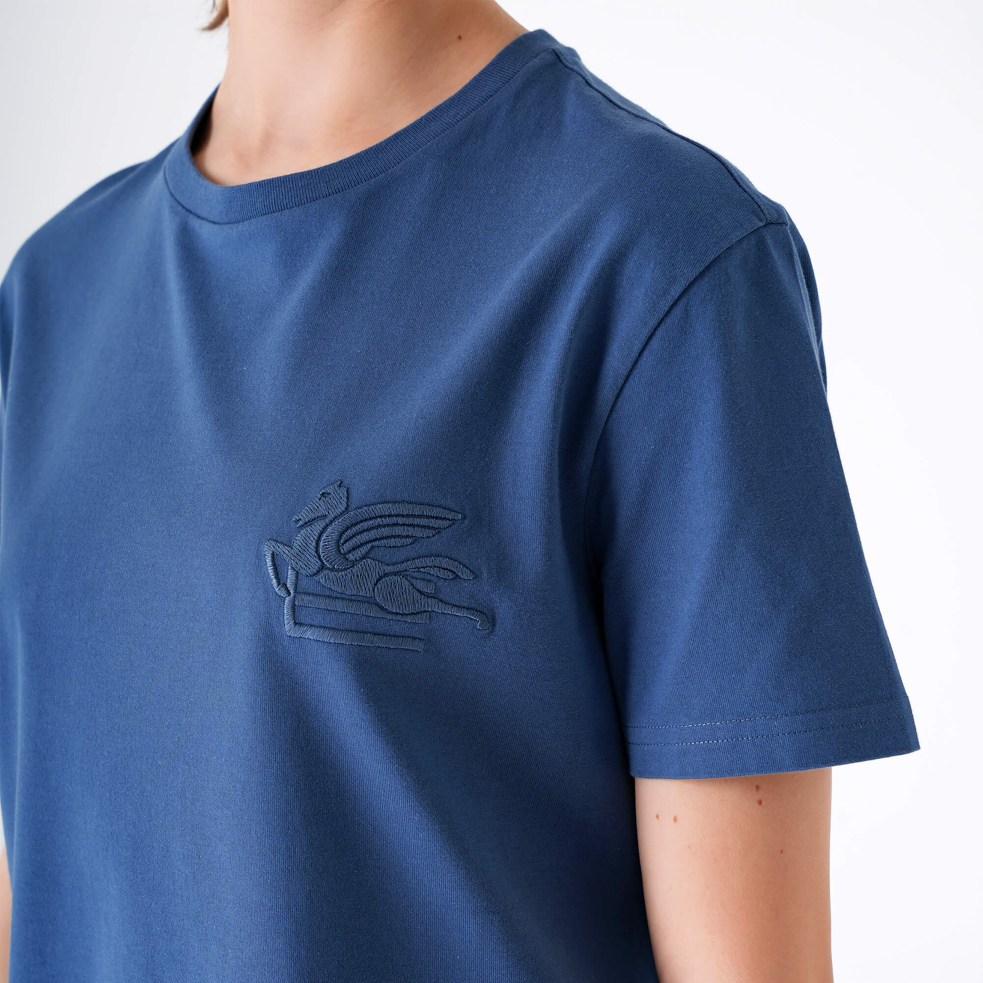 Etro - Navy Blue Icon Logo Cotton T-shirt